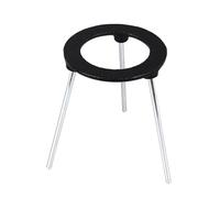 Tissting Trípode De Hierro Fundido Para Quemador Bunsen - Soporte De 15cm/5.9in Para Laboratorio, 3 Patas Ajustables Y Disco, Ideal Para Experimentos Químicos Y Clases Prácticas
