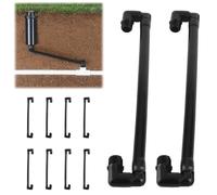Tissting Tubo de Conexión para Aspersores, Brazo Soporte Giratorio Ajustable Mecánico Oscilante G1/2 10 Piezas Kit de Riego Automático para Jardín Césped
