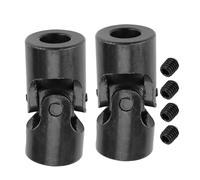 Tissting Universal Joint Shaft Coupling 2 Pcs 12mm ID 24mm OD - Acoplamiento universal de aleación para coches, barcos y robots, transmisión de par eficiente, conexión multieje