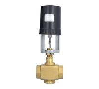 Tissting Válvula Motorizada Eléctrica De Latón 2 Vías AC 220V Para Control De Flujo - Regulador De Presión Y Temperatura Para Sistemas Industriales De Agua, Incluye Llave Hexagonal (DN40)