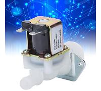 Tissting Válvula solenoide eléctrica de agua, Válvula de cierre eléctrica de 3/4 pulgadas con conector de plástico, electroválvula 220v para sistemas de agua, fácil instalación para uso en hogares