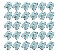 Tissting Zapatillas Desechables, Pantuflas Antideslizantes Unisex de Lienzo Blanco Gris Material Suave 30 Pares para Hotel Spa Viajes Habitación de Invitados