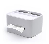 Tissue Box Cover, Organizador de caja de pañuelos, soporte dispensador de pañuelos multifuncional, cubierta rectangular for caja de pañuelos con almacenamiento, cubierta for caja de pañuelos de escrit