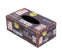 Tissue Box Cover, Porta pañuelos vintage, porta servilletas vintage, porta pañuelos faciales retro, caja de papel for servilletas de madera compuesta for baño, sala de estar y dormitorio