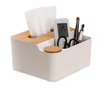 Tissue Box Cover - Waterproof Storage Organizer,Multifunction Storage Box with Cotton Swab Storage, Tissue Paper Holder, Facial Tissue Holder Case for Bathroom Kitchen Bedroom