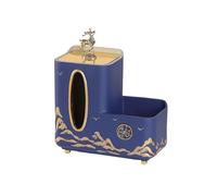 Tissue Box Cubierta de Caja pañuelos Resina China, Soporte Papel, Adornos, Organizador Mesa Centro for baño, Dormitorio y Oficina Decoración de Escritorio