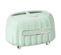 Tissue Box Holder - Countertop Organizer for Napkins | Durable with Elegant Matte Finish, Compact Tissue Storage Cover, Multi-Room Use for Bathroom Kitchen Bedroom Dining Vanity