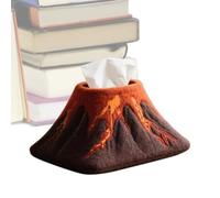 Tissue Box Holder - Creative 7.87 Inches Mountain Napkin Dispenser for Dining Table, Bathroom Vanity with Design, Stylish Organizer Case for Kitchen, Wedding, Workshop, Home,