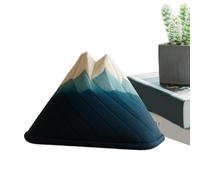 Tissue Box Holder - Mountain Shaped Napkin Organizer Case for Bathroom, Dining Room, Kitchen with Artistic Design, Decorative Tissue Dispenser for Living Room, Bedroom, 7.87 Inches.