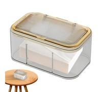 Tissue Box Holder, Tissue Storage, Multiusos adecuados Napkin Storage Boxes Xfor Bathroom, Kitchen, Home, Cafe, 5,12 x 4,13 pulgadas, Green, Gold, Creamy, Gray