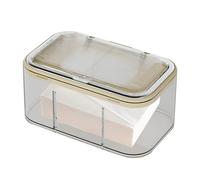 Tissue Box Holder, Tissue Storage, Multiusos adecuados Napkin Storage Boxes Xfor Bathroom, Kitchen, Home, Cafe, 5,12 x 4,13 pulgadas, Green, Gold, Creamy, Gray