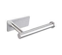 Tissue Dispenser - Stainless Steel Holder for Restroom, Removable Design for Repositioning, Stable Vertical Roll Retention Mechanism, Lightweight Wall Accessory, Ideal for Home Use