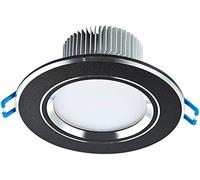TIST Downlight Led Downlight Empotrable Plafón 3w5w7w Pequeño Foco Arena Lado Negro (Color : Warm Light, Size : 5w)