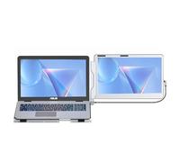 TITA-DONG F1 Extensor de pantalla portátil de rotación de 360°, extensor de monitor dual vertical con soporte de aleación de aluminio de 14 pulgadas IPS FHD 1080P para PS5 compatible con MacBook