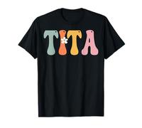 TITA Retro Groovy Print Mamá linda Día de la Madre divertida abuela Camiseta