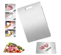 Titachef Titanium Cutting Boards,Titachef Pure Cut Titanium Cutting Board,Titachef Food-Grade Stainless Steel Cutting Board, for Home Kitchen Cooking (Medium)