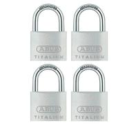 Titalium Juego de candados 64TI/40 (An x Al: 40 x 62 mm, 4 ud., Aluminio)
