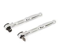 Titan 11335 2-Piece 1/4-Inch Drive x 4-1/8-Inch 60-Tooth Ultra Low Profile Micro Ratchet and Ratcheting Bit Driver Set