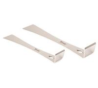 Titan 17005 Juego de 2 raspadores de barra de palanca de acero inoxidable, 7-1/4 x 9/16 pulgadas y 9-1/4 x 9/16 pulgadas