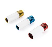 Titan 21183 Juego de 3 llaves de vaso de tuerca de 1/2 pulgada que no dañan el impacto, incluye 17 mm, 19 mm y 21 mm