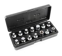 TITAN 51771 Juego de llaves de drenaje maestro de 14 piezas de 3/8 pulgadas