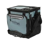 Titan Arctic Zone - Bolsa térmica plegable aislada a prueba de fugas, capacidad para 40 latas, verde azulado, azul