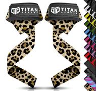 Titan Armour® Correas de levantamiento de pesas, correas acolchadas de neopreno extra largas para levantamiento de pesas, peso muerto, opción de gel antideslizante, accesorios de gimnasio para hombres