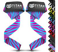 Titan Armour® - Correas de levantamiento de pesas | Correas acolchadas de neopreno extra largas para levantamiento de pesas | Peso muerto | Opción de gel antideslizante | Accesorios de gimnasio para