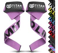 Titan Armour® Correas de levantamiento de pesas, correas acolchadas de neopreno extra largas para levantamiento de pesas, peso muerto, opción de gel antideslizante, accesorios de gimnasio para hombres
