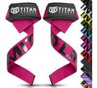 Titan Armour® Correas de levantamiento de pesas, correas acolchadas de neopreno extra largas para levantamiento de pesas, peso muerto, opción de gel antideslizante, accesorios de gimnasio para hombres