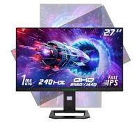 TITAN ARMY 27" Monitor Gaming 240Hz 2K, Fast IPS, QHD 2560 x 1440p Vertical Monitor, 1ms, HDR 400 135% sRGB, FreeSync y G-Sync Monitor de Computer, Cuidado de Los Ojos, VESA, DP, HDMI, P2710S