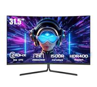 TITAN ARMY 32 Inch Curved Gaming Monitor, 2560x1440 240Hz 2K Frameless Monitor, 1ms, Adaptive Sync, 1500R, 99% sRGB, HDR400, 75 * 75 VESA, Low Blue Light, HDMI 2.1, DisplayPort 1.4, C32C1S