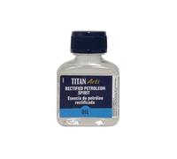 TITAN ARTS - Esencia de Petróleo Rectificada 100 ml para Pintura al Óleo y Limpieza de Utensilios