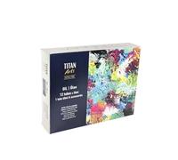 Titan Arts Óleo Extra Fino Estuche de Madera 20OL | 12×20 ml + 1×60 ml + Accesorios | Pigmentos de Alta Pureza | Excelente Cubrición & Resistencia a la Luz | Fabricado en España Desde 1917