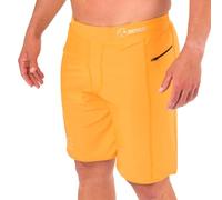 TITAN BOX WEAR Pantalón Corto Hombre Deporte Endurance Cross Core Yellow Talla L, Bolsillo de Seguridad, Logos Reflectivos, Elásticos y Cómodos, Forro Interior, Correr, Crossfit, Cross Training