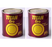 Titan Esmalte Decorativo, Brillante Oro Amarillo, 125 ml (Paquete de 2)