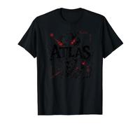 Titán Griego Antiguo Atlas Mito Mundo Cósmico Camiseta gráfica económica, Hombre, Negro, XL