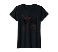 Titán Griego Antiguo Atlas Mito Mundo Cósmico Camiseta gráfica económica, Mujer, Negro, XS