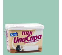 Titan M125525 - Pintura plastica monocapa mate de 5 l verde suave