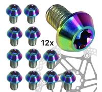 Titan M5x8 Torx Disc SL Tornillos para Discos (Juego 12) Neochrom