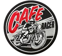 Titan One Europe - Cafe Racer Motorcycle Old School Biker Jacket Retro Patch Parche Motero Bordado Termoadhesivo