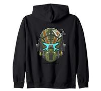 Titan Pilot. Casco de videojuegos de ciencia ficción. Sudadera con Capucha