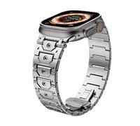 Titan Sea inoxidable Bandas de reloj de acero de metal para la banda Ultra 2 49 mm 46 mm 45 mm 44 mm Serie de correa 10 9 8 7 6 5 4 3 2 1 SE Con conector de metal