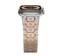 Titan Sea inoxidable Bandas de reloj de acero de metal para la banda Ultra 2 49 mm 46 mm 45 mm 44 mm Serie de correa 10 9 8 7 6 5 4 3 2 1 SE Con conector de metal