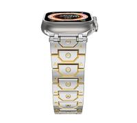 Titan Sea inoxidable Bandas de reloj de acero de metal para la banda Ultra 2 49 mm 46 mm 45 mm 44 mm Serie de correa 10 9 8 7 6 5 4 3 2 1 SE Con conector de metal