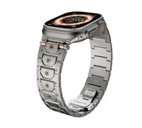 Titan Sea inoxidable Bandas de reloj de acero de metal para la banda Ultra 2 49 mm 46 mm 45 mm 44 mm Serie de correa 10 9 8 7 6 5 4 3 2 1 SE Con conector de metal