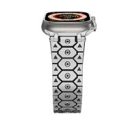 Titan Sea inoxidable Bandas de reloj de acero de metal para la banda Ultra 2 49 mm 46 mm 45 mm 44 mm Serie de correa 10 9 8 7 6 5 4 3 2 1 SE Con conector de metal