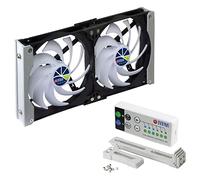 Titan TTC-SC20(A)+ - Ventilador doble para frigorífico (92 x 25 mm, IP55, modo temporizador, con rectificador integrado)
