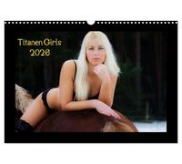 Titanen Girls 2026 - erotische Frauen und starke Pferde (Wandkalender 2026 DIN A3 quer), CALVENDO Monatskalender: Sexy Girls und starke Pferde