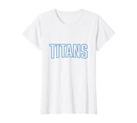 Titanes Camiseta gráfica económica, Mujer, Blanco, XL